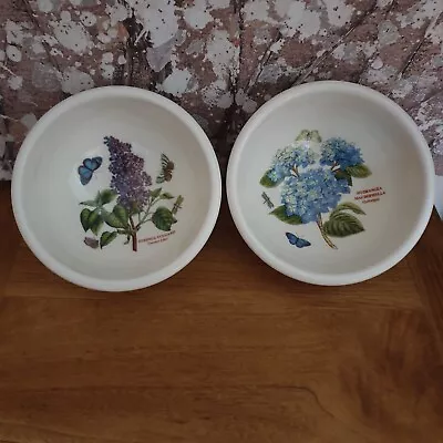 Buy Portmeirion Botanic Garden Embossed 5  Cereal Bowls X 2 Garden Lilac,Hydrangea  • 8£