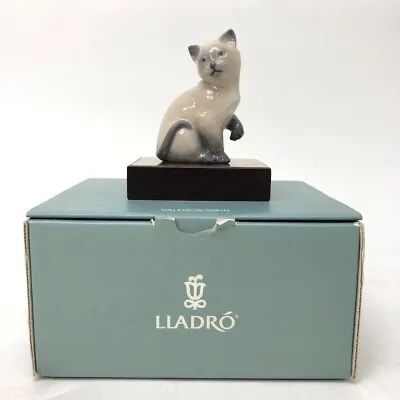 Buy Lladro Knocks Wood Lucky Cat 01008102 Porcelain Original Box Documents -CP • 7.99£