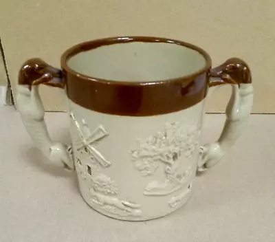 Buy Possible Royal Doulton/Lambeth Loving Two Handled Cup 19thC Salt Glaze Stoneware • 9.99£