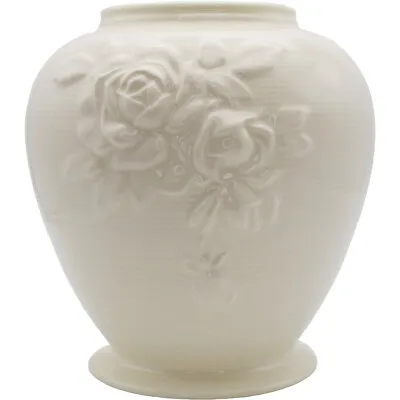 Buy Royal Creamware Vase Victorian Rose Art Deco Decorative Piece Size 20cm OC67 • 20.10£