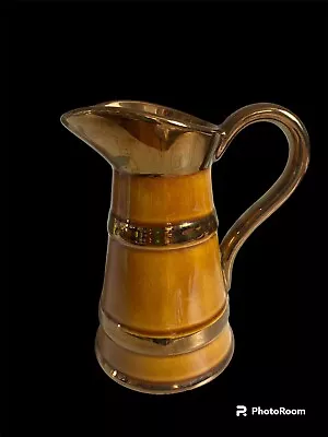 Buy Brown Gold Creamer Pitcher By Lord Nelson Pottery Of England • 27.22£