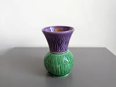 Buy Vintage West Highland Pottery Company Dunoon Thistle Vase • 30£