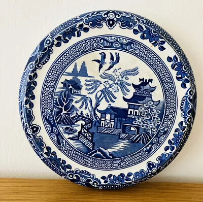 Buy Antique Burleigh Ware Willow Small Platter Plate  England Blue & White • 10£