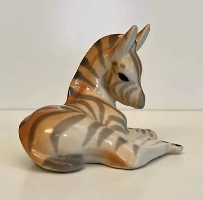 Buy Vintage Lomonosov Porcelain Figurine Baby Zebra Made In USSR - Lovely Condition • 25£