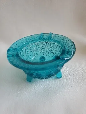 Buy Imperial Glass Daisy & Button 3-Footed Trinket Bowl/ Ashtray • 12.49£