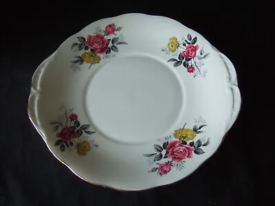 Buy Vintage Royal Vale Bone China Pink & Yellow Roses  Cake Bread & Butter Plate • 3.99£