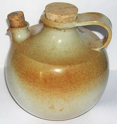 Buy French Studio Pottery - Glazed Jug With Original Corks (Potter Mark Air Balloon) • 25£