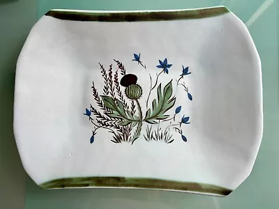 Buy Vintage Scottish Buchan Thistle Pottery - Large Rectangular Platter / Plate • 45£