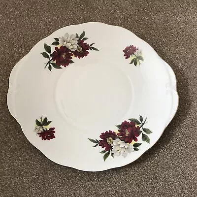 Buy Crown Royal Fine Bone China Tea Rose Cake Plate • 7£