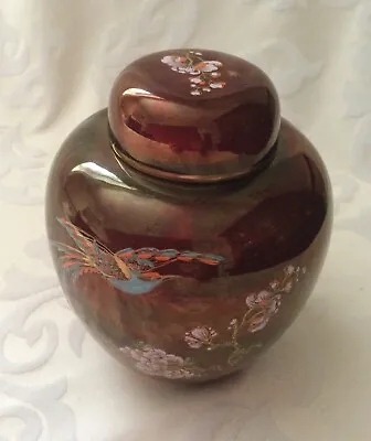 Buy Carlton Ware Rouge Royale Luster 6.5” Ginger Jar With Lid • 45£