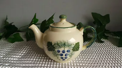 Buy Rare Vintage Poole Green Vineyard Small 1 Pint Teapot Grapes And Vines • 24.99£