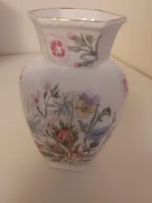 Buy Vintage Aynsley 'Wild Tudor' Fine Bone China Floral Small Vase And Trinket Tray • 7£
