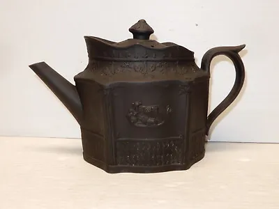 Buy Antique Black Basalt English Teapot Circa 1790 Wedgwood Neale Turner • 331.91£