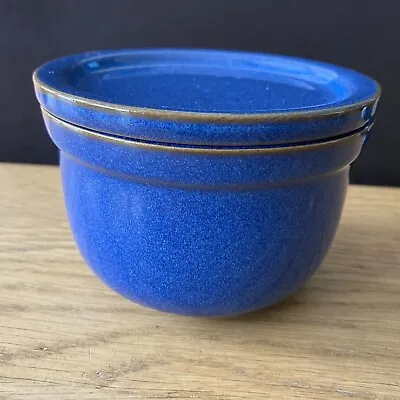 Buy Fine Stoneware Blue Denby Pot Jar With Lid Full Stamp On The Base • 19.95£
