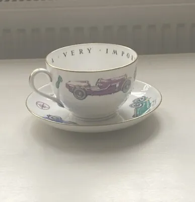 Buy Royal Worcester - To A Very Important Person Cup & Saucer Vintage Car • 10£