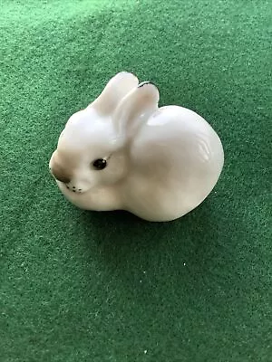 Buy Vintage Lomonosov USSR Porcelain Rabbit Figurine ~ Small Rabbit Ornament • 10£