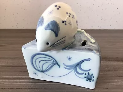 Buy Vintage 1960s Rye Pottery Signed David Sharp Mouse On Cheese Wedge Money Box • 12£