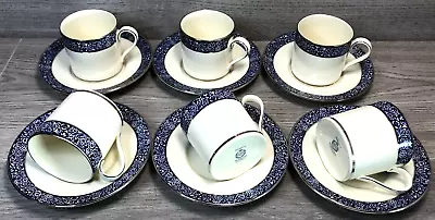 Buy Minton Mandeville Coffee Cups And Saucers X6 Mint Condition Bone China • 34.49£