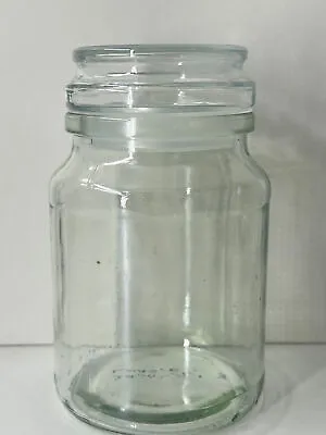 Buy Vintage/Retro Style Clear Glass Cylinder Storage Jar With Lid  • 6.29£