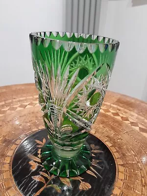 Buy Antique Bohemian Crystal Vase • 50£