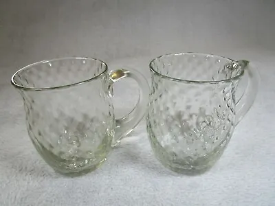 Buy 2 Lovely Quality Vintage Heavy Drinks Tumbler Tankard Diamond Dimple Style Glass • 6.95£