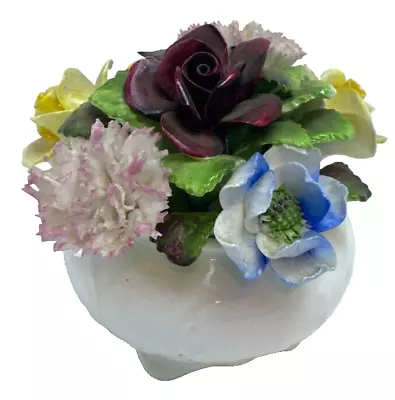 Buy Vintage Royal Doulton Bone China Porcelain Flower Bouquet Basket Made In England • 23.97£