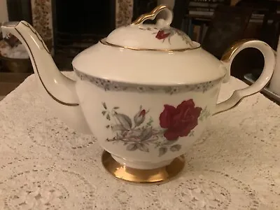 Buy Royal Stafford Roses To Remember Small Teapot Vintage China  • 15£