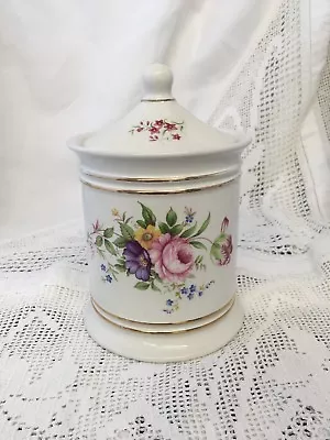 Buy Vintage Old Foley Lidded Pot ~ Floral Design & Gilt ~ James Kent 1950's • 26£