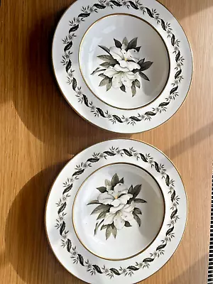 Buy 2 Royal Worcester Bernina Pattern Rimmed Soup Bowls • 18.99£