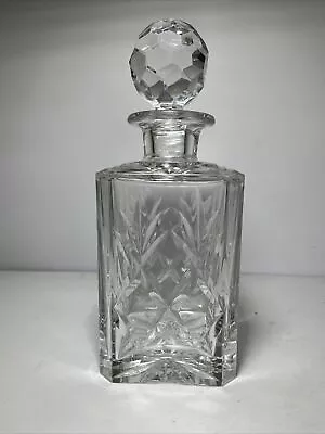 Buy Royal Doulton Signed Fine Cut Crystal Square Spirit Whisky Decanter   Georgian   • 35£