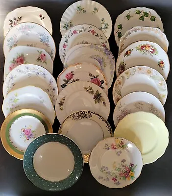 Buy Job Lot 20 Vintage China Side Plates Wedding Party Tearoom Set C • 30£
