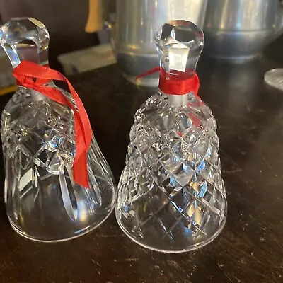 Buy Crystal Cut Glass Bells Vintage • 15£