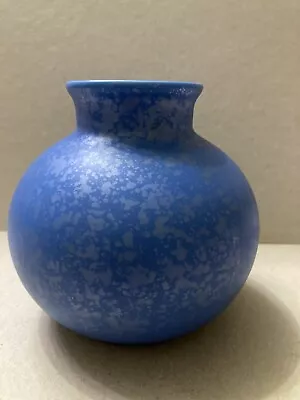 Buy Poole Pottery Blue Speckled Globular Vase,Calypso Range • 16£