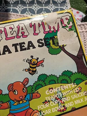 Buy Vintage 70s Children's China Tea Play Set • 10£