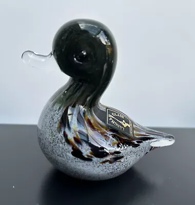 Buy Langham Glass Duck Figurine Labelled & Signed By The Artist Paul Miller • 19.99£