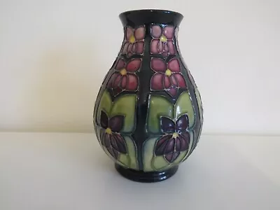 Buy MOORCROFT BULBOUS VASE - VIOLETS - By Sally Tuffin 1998 - Made In England. • 69.99£