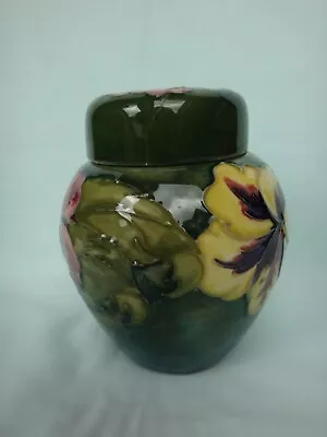Buy Moorcroft Ginger Jar Hibiscus Design - Damaged Lid • 35£