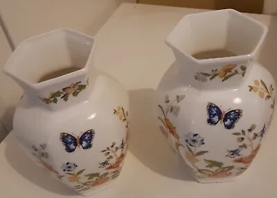 Buy Vintage Aynsley ‘cottage Garden’ Design Bone China Small Vases X 2 • 6£