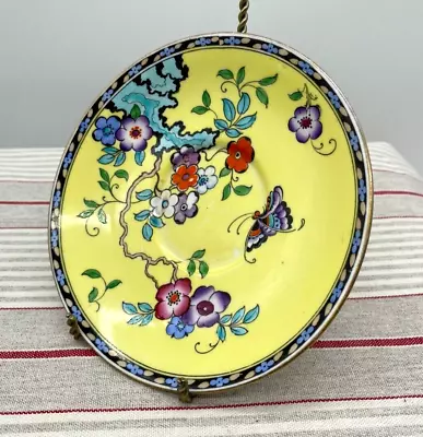 Buy New Chelsea Staffs Chinoiserie Yellow Ornate Dish 5.5in • 9.99£