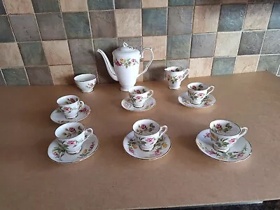 Buy Royal Stafford  Tea Rose  15 Piece Demitasse Coffee Set • 8.50£