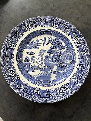 Buy Blue & White Willow Pattern 8” Plate • 5£