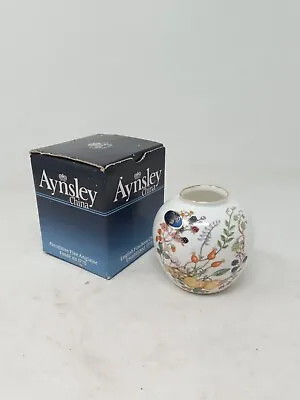 Buy Aynsley China English Fine Bone China Rosebud Vase W/ Original Box • 9.99£