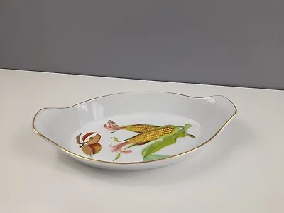 Buy Royal Worcester EVESHAM Porcelain Oven To Table Ware Oval Dish - GC - Corn • 9.50£