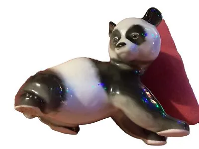 Buy Vintage Porcelain Panda Bear Figurine Lomonosov , Russian. • 8£