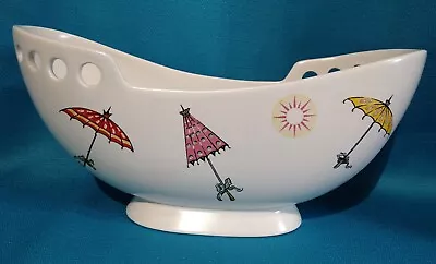 Buy Large Kitsch Wade Pottery Schooner Vase With Umbrella Decoration • 14.99£