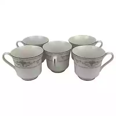 Buy Wade Diane Fine Porcelain China Tea Cups Set Of 5 Blue Roses White Vintage Japan • 23.97£