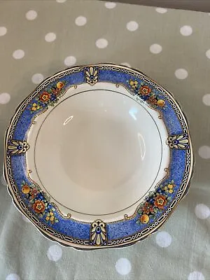 Buy S Hancock Sons Coronaware Vintage Bowls 18cm X1 Blue Rimmed Chipped • 1.50£