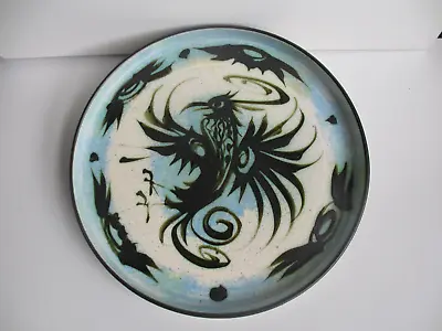Buy Celtic Pottery Newlyn. Large 13 Inch Tray / Plate ,Phoenix Bird ,great Condition • 125£