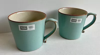 Buy 2 X DENBY Heritage Pavilion Large Mugs Cup Coffee Made In England Brand New • 19.99£