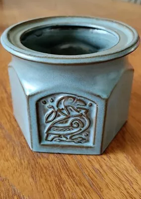 Buy Tyn Llan Welsh Studio Pottery Hexagonal Pot Celtic Bird Design • 6.50£